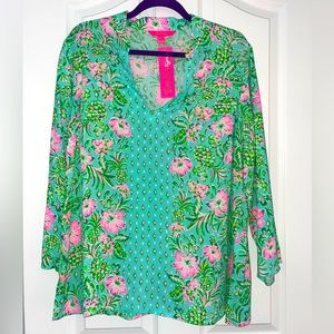 NWT- Lilly Pulitzer Luna Bay Tunic size Large